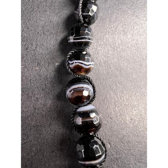 NEW Botswana agate necklace with sterling silver clasp - Picture 8 of 16
